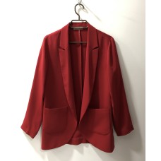Kırmızı Kumaş Ceket